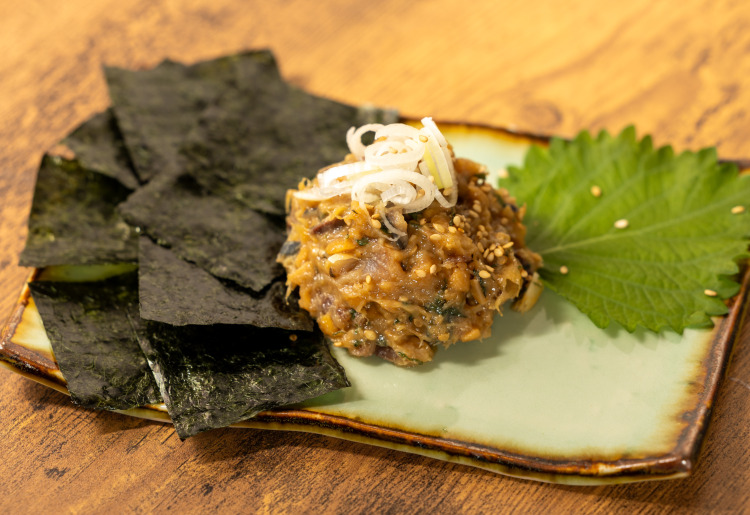 納豆としめ鯖のなめろう