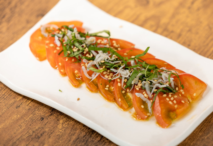 しらすと大葉の冷やしトマト